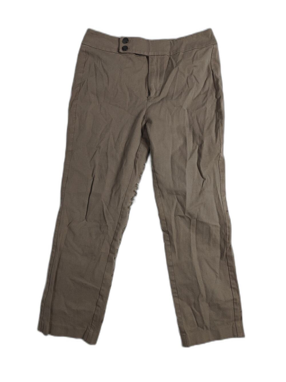 Womens Nic + Zoe Dress Pants Taupe Size 10